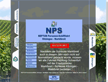 Tablet Screenshot of neptun-personenschifffahrt.de